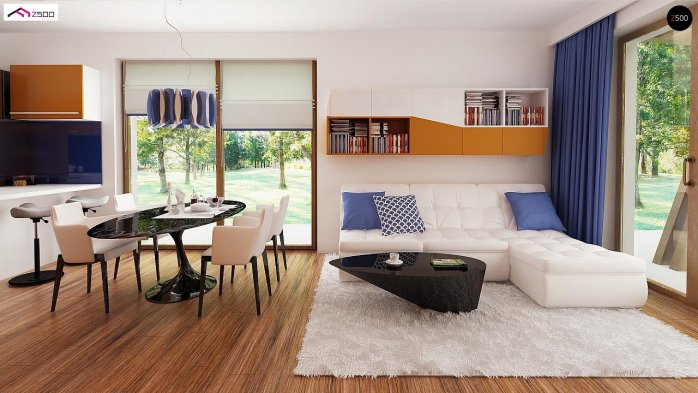 Проект дома U308 - 15 Одноэтажные дома в Украине