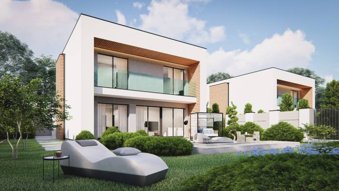 Проєкт будинку Ux173 - Двоповерхові дома в Україні