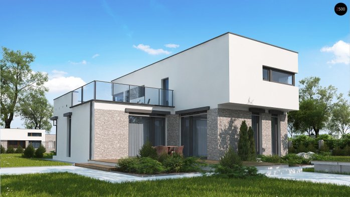 Проєкт будинку Ux46 GL2 - Двоповерхові дома в Україні