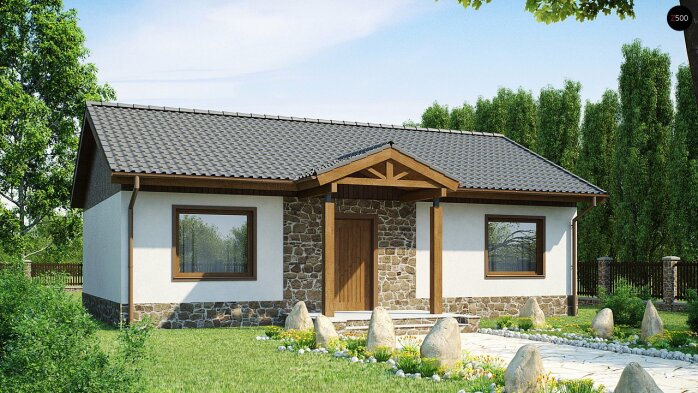 Проєкт будинку U72 - Одноповерхові дома в Україні
