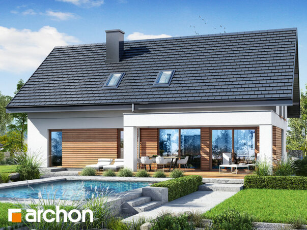 Проект дома Дом в коммифорах 4 - 2 С мансардным этажом дома в Украине