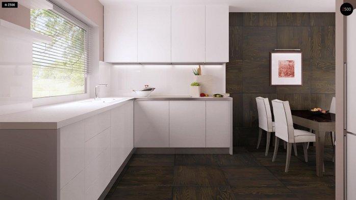 Проєкт будинку U66 - З мансардним поверхом дома в Україні