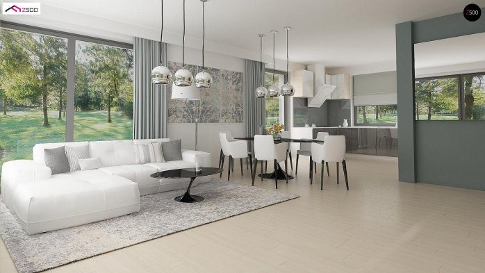 Проєкт будинку U390 - Одноповерхові дома в Україні