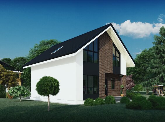 Проект будинку з мансардою DBT 328