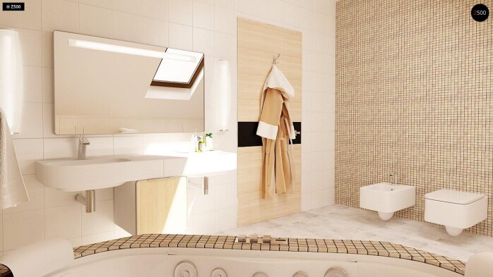 Проєкт будинку U149 - З мансардним поверхом дома в Україні