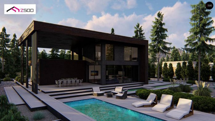 Проєкт будинку Ux167 - Двоповерхові дома в Україні