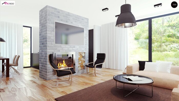 Проект дома Ux67 - 15 Одноэтажные дома в Украине