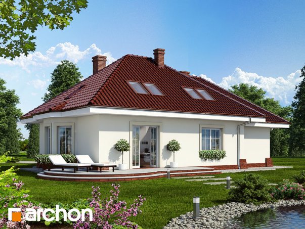 Проект дома Дом в лотосах (Г) вер.2 - 2 С мансардным этажом дома в Украине