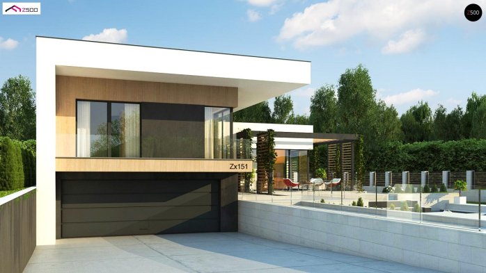 Проєкт будинку Ux151 - Двоповерхові дома в Україні