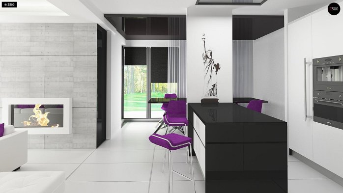 Проєкт будинку Ux65 + - Одноповерхові дома в Україні