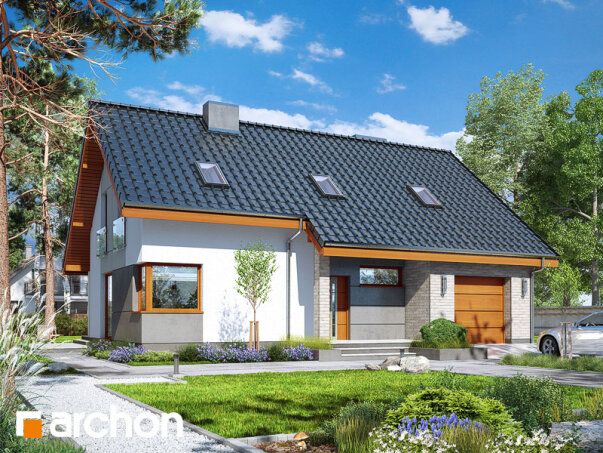 Проект дома Дом в журавках 4 - 1 С мансардным этажом дома в Украине