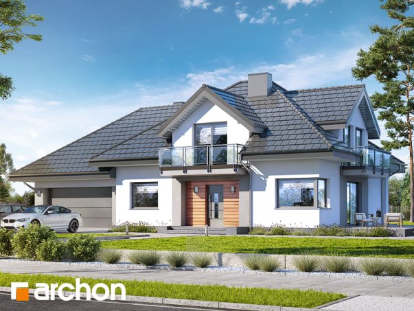 Проєкт будинку Будинок в тополях (Г2) - З мансардним поверхом дома в Україні