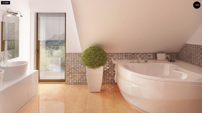 Проєкт будинку U263 + - З мансардним поверхом дома в Україні