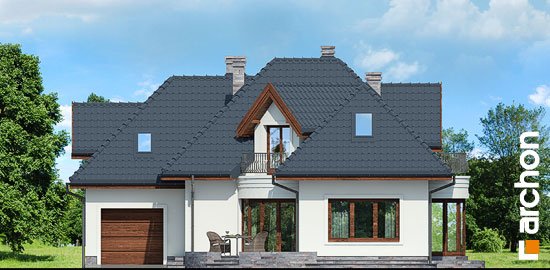 Проект дома Дом в бересклете вер.2 - 3 С мансардным этажом дома в Украине