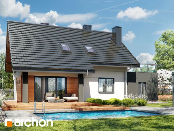 Проект дома Дом в малиновках (Г) - 2 С мансардным этажом дома в Украине