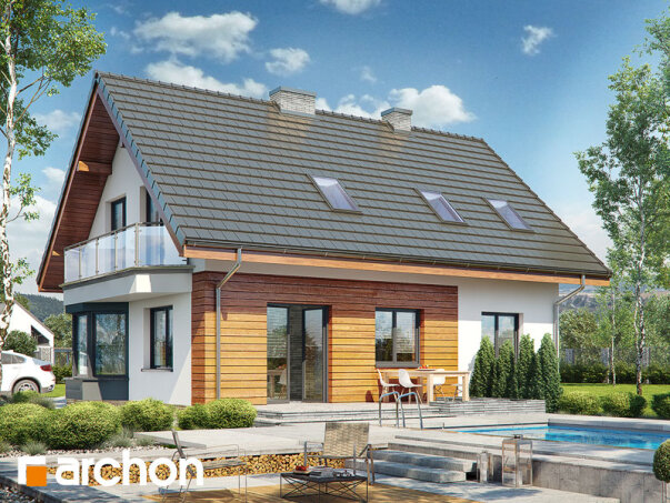 Проєкт будинку Будинок на поляні 2 вер.2 - З мансардним поверхом дома в Україні