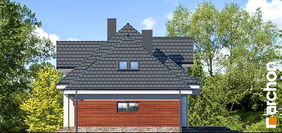 Проєкт будинку Будинок в сливах 2 (Г2) - З мансардним поверхом дома в Україні