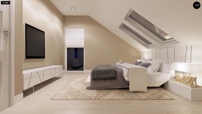 Проєкт будинку U102 - З мансардним поверхом дома в Україні