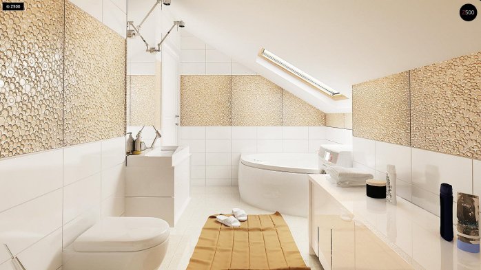 Проєкт будинку U210 - З мансардним поверхом дома в Україні