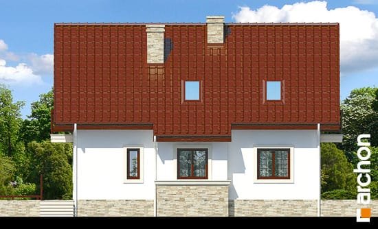 Проект дома Дом в ракитнике вер.2 - 4 С мансардным этажом дома в Украине