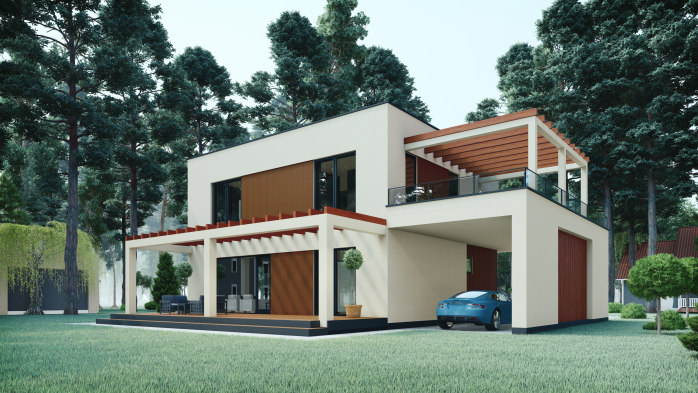 Проект будинку DBT 264 - Двоповерхові дома в Україні