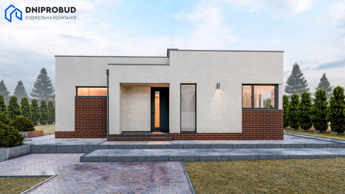 Проєкт будинку DB 52 - Одноповерхові дома в Україні