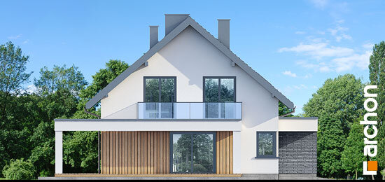 Проєкт будинку Будинок в нефрісах (Г2) - З мансардним поверхом дома в Україні