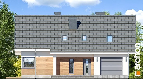 Проект дома Дом в хризантемах (А) - 3 С мансардным этажом дома в Украине