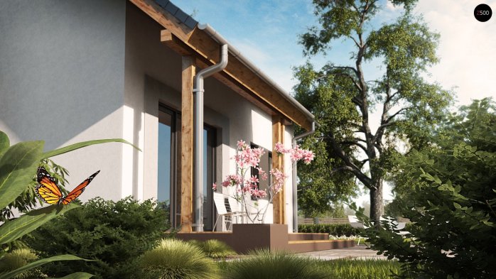 Проект дома U92 - 3 С мансардным этажом дома в Украине