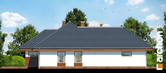 Проект дома Дом в хеномелесе 2 - 4 Одноэтажные дома в Украине