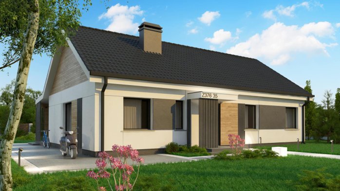Проект дома U376 35 S - 1 Одноэтажные дома в Украине