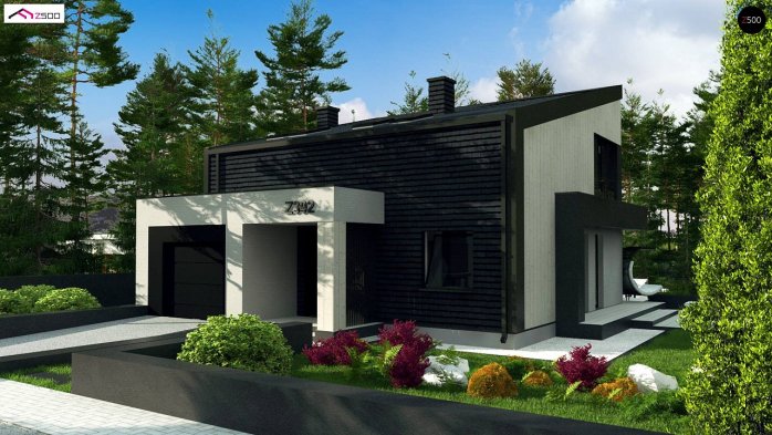 Проєкт будинку U392 - З мансардним поверхом дома в Україні