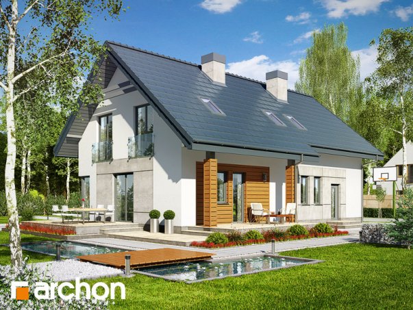 Проект дома Дом в яблонках 3 (Г2) - 2 С мансардным этажом дома в Украине