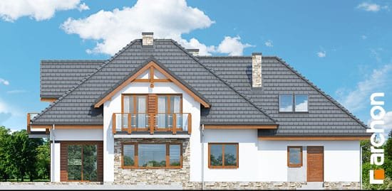 Проект дома Дом в каннах  - 6 С мансардным этажом дома в Украине