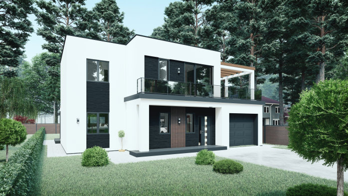 Проект будинку DBT 262 - Двоповерхові дома в Україні