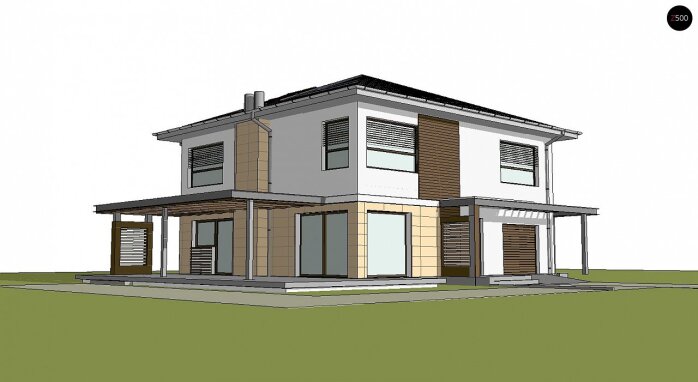 Проект дома Ux2 L v2 - 3 Двухэтажные дома в Украине