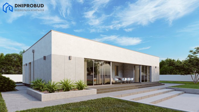 Проєкт будинку DB 55 - Одноповерхові дома в Україні