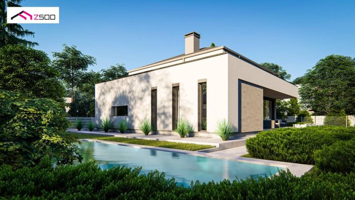 Проєкт будинку U495 - З мансардним поверхом дома в Україні