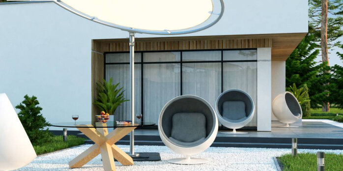 Проект дома Ux35 GL2 - 3 Одноэтажные дома в Украине