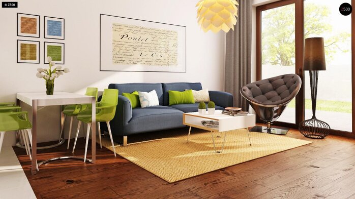 Проект дома U12 P - 6 С мансардным этажом дома в Украине