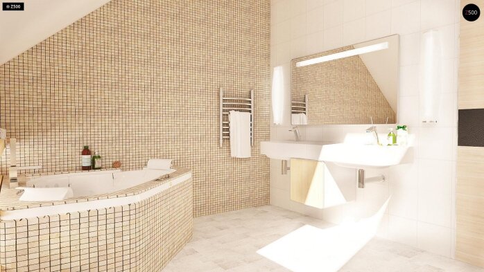 Проєкт будинку U149 - З мансардним поверхом дома в Україні