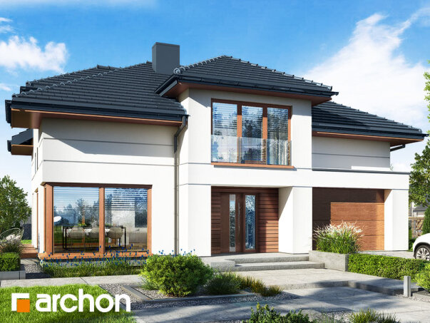 Проєкт будинку Будинок в сандавіллах - Двоповерхові дома в Україні