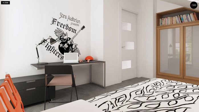 Проєкт будинку U264 - З мансардним поверхом дома в Україні