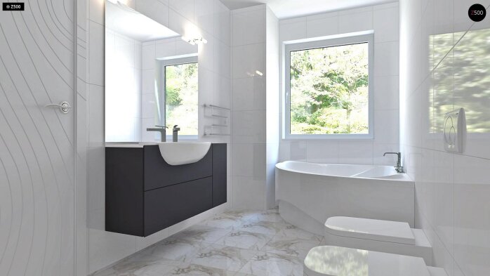 Проект дома U295 k - 15 Двухэтажные дома в Украине