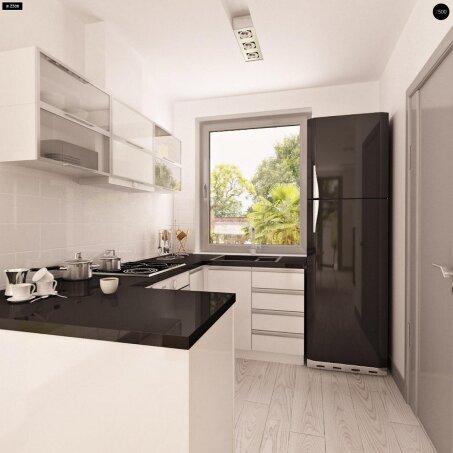 Проєкт будинку U216 - З мансардним поверхом дома в Україні