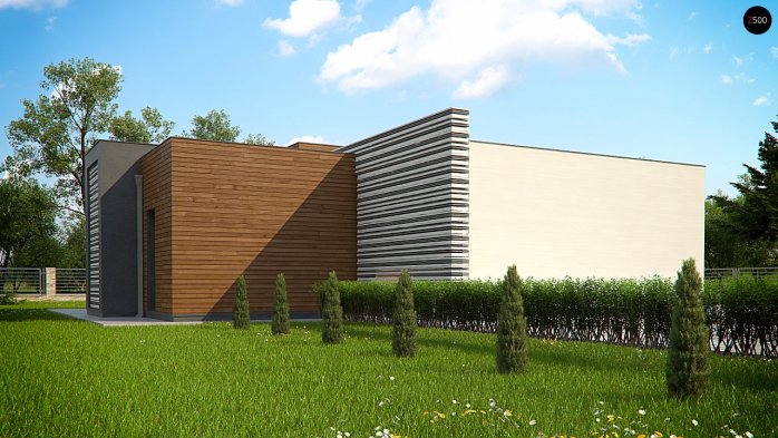 Проєкт будинку Ux65 + - Одноповерхові дома в Україні