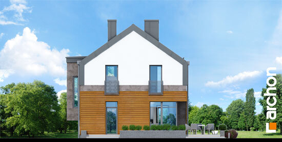 Проект дома Дом под ивой - 6 С мансардным этажом дома в Украине