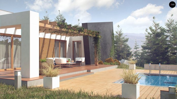 Проєкт будинку Ux106 - Одноповерхові дома в Україні