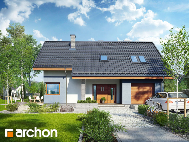 Проект дома Дом в журавках 5 - 1 С мансардным этажом дома в Украине