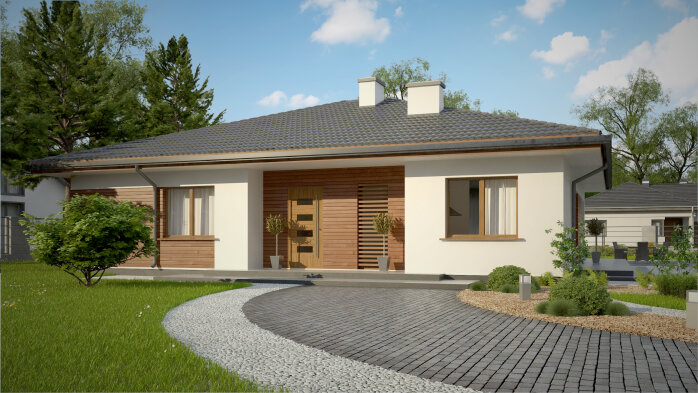 Проєкт будинку U321 v1 - Одноповерхові дома в Україні